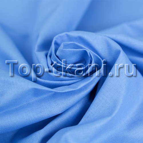 Бязь г/к - Голубая (цвет голубой, 100% хлопок, ширина 150 см)